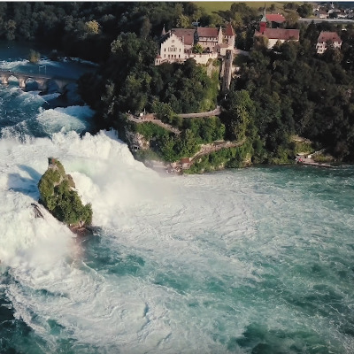 thumbnail More youtube drone footage of the rheinfalls