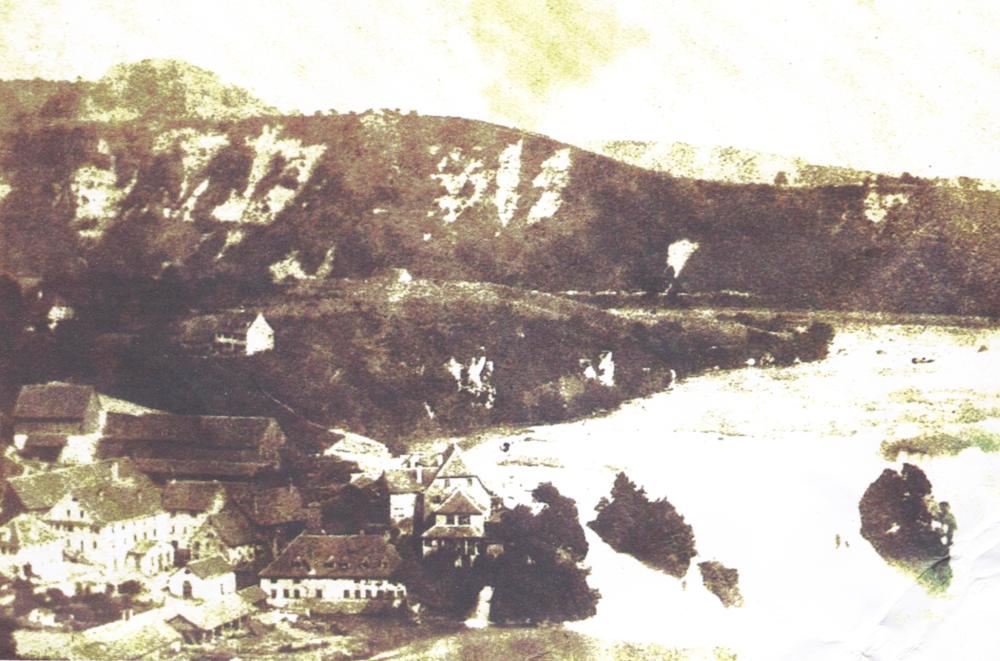 Rheinfall foto of 1840