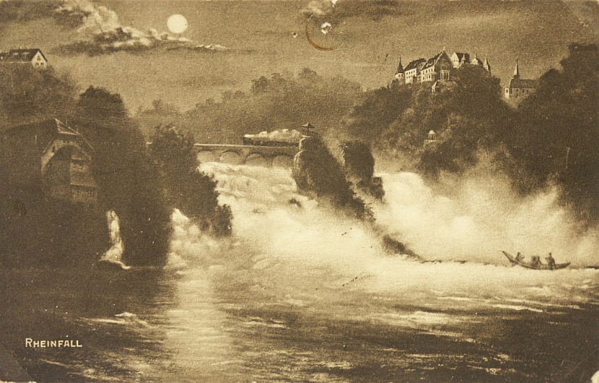 Rheinfall, 1910, Rheinfall, Postkartenverlag, Carl Künzle-Tobler, Zürich