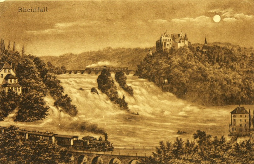 Rheinfall, 1903, Postkarte, Fotograf unbekannt