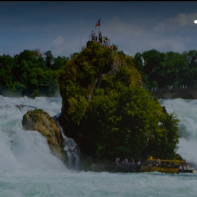 Seismische Messungen am Rheinfall Felsen