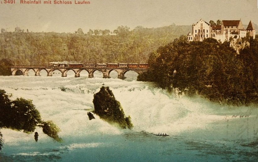 Rheinfall, 1914, Postkarte, Fotograf unbekannt