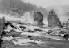 Rheinfall, 1985, Sanierung der Felsen, Foto Max Graf, Schaffhausen