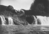 Rheinfall, 1921, Rheinfall bei Niederwasser, Foto: C. Koch, Schaffhausen