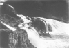 Rheinfall, 1921, Rheinfall bei Niederwasser, Foto: C. Koch, Schaffhausen